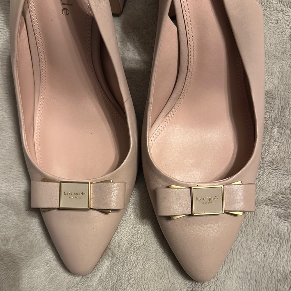 Kate Spade Pink Heels with Sophisticated Bow
